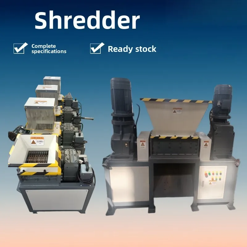 

300 Type Single Double Shaft Shredder In Stock Customizable Medium Small Material Crushing And Discharging Size Designable