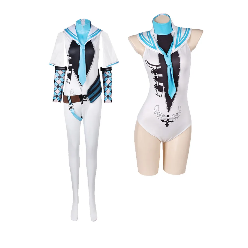 Fantasy Eve Cosplay Game Stellar Cos Blade Printed Swimsuit Halloween Jumpsuit Women Bodysuit Carnival Party Disguise Suit