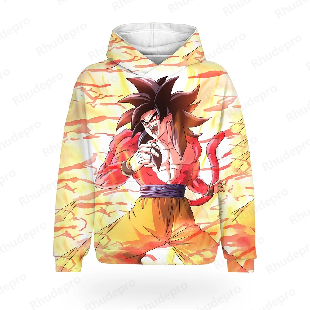 

Goku Super Saiyan Oversize T Shirts Boy Clothes Long Sleeve Z Hoodie Black Breathable Jersey Casual Oversized