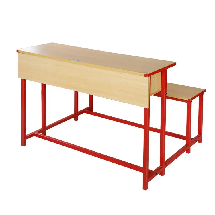 -School Furniture School Chairs And Tables Set University Table Double Seat Chair Desk For Study Student Desk