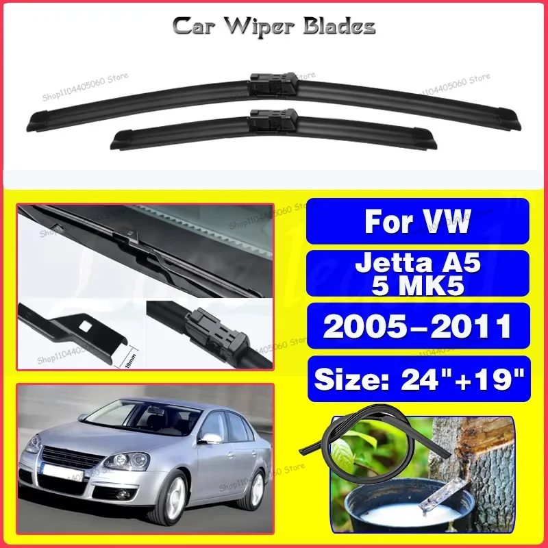 

Car Front Wiper Blade For Volkswagen VW Jetta A5 5 MK5 2005-2011 Windscreen Windshield Accessories Window 2006 2007 2008 2009