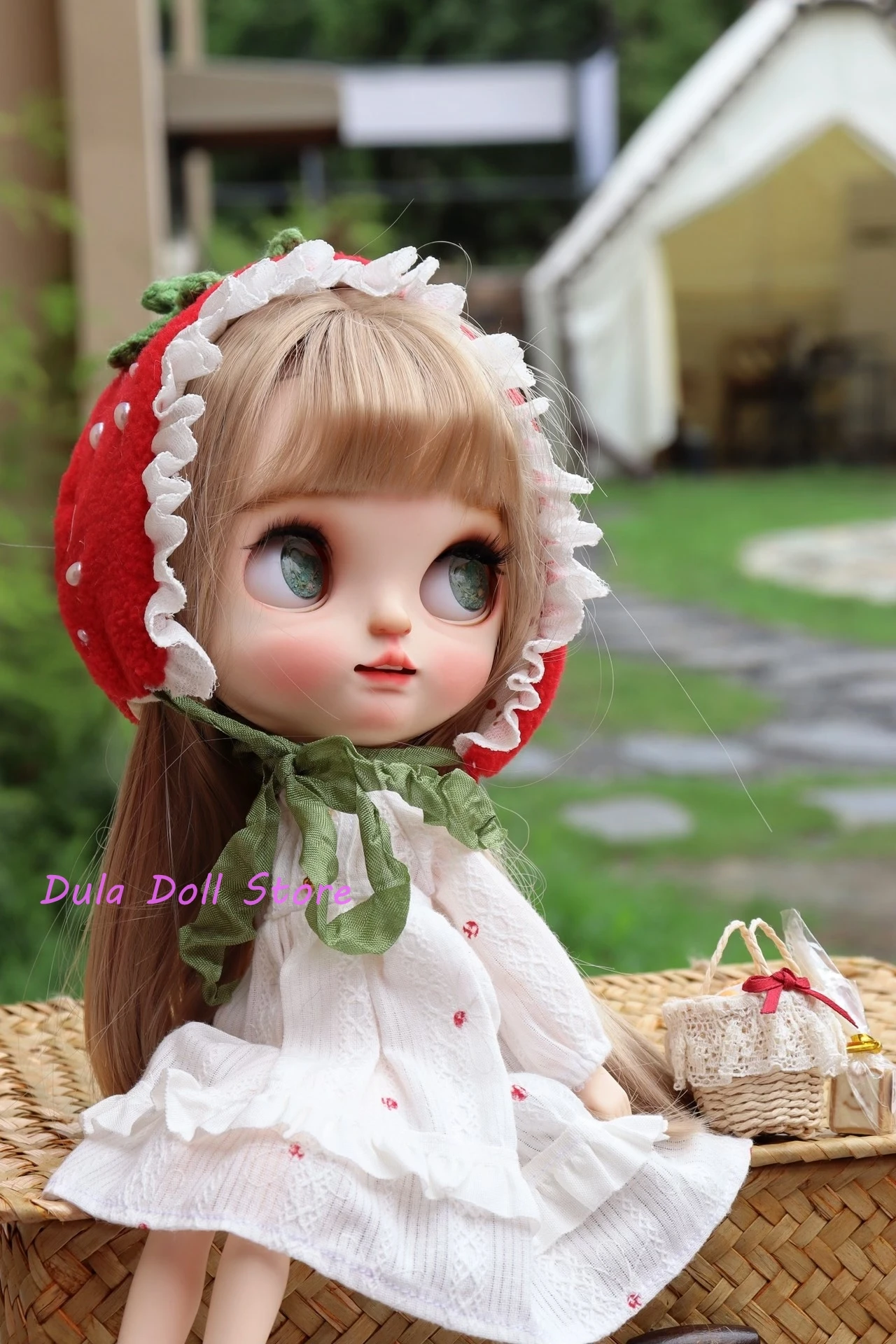 Dula Doll Clothes Dress strawberry skirt Blythe ob24 Azone Licca ICY JerryB 1/6 Bjd Doll Accessories