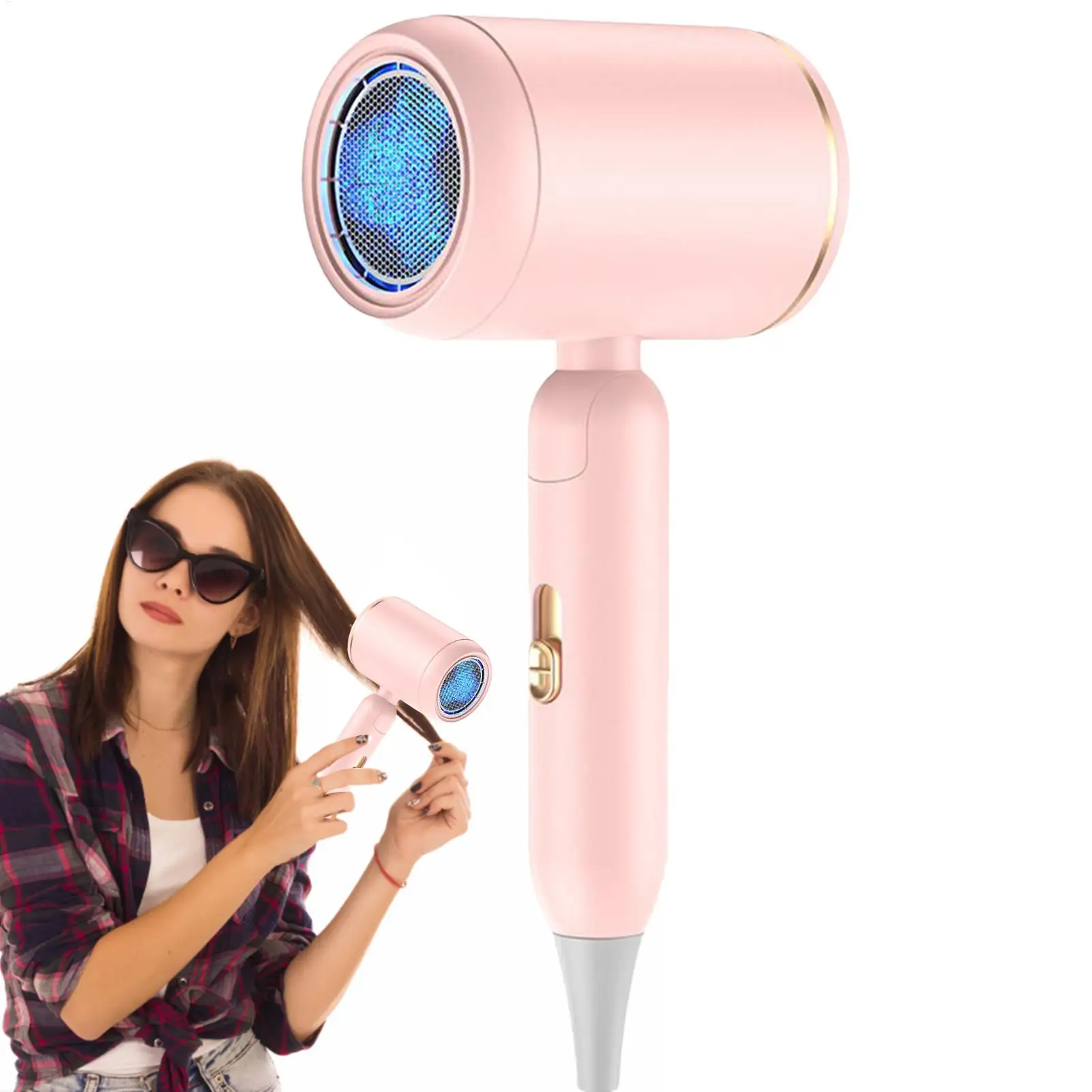 

Складной высокоскоростной фен для волос для женщин и мужчин, для дома, путешествий, салонов, отелей, апартаментов