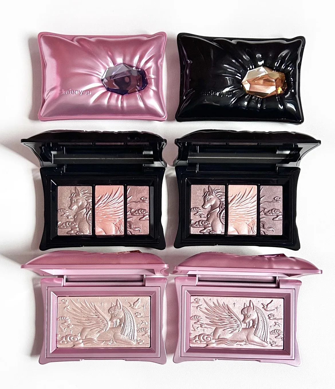 Qianyan cheeryep eyeshadow palette pillow gem house edition high-intensity highlighter face makeup