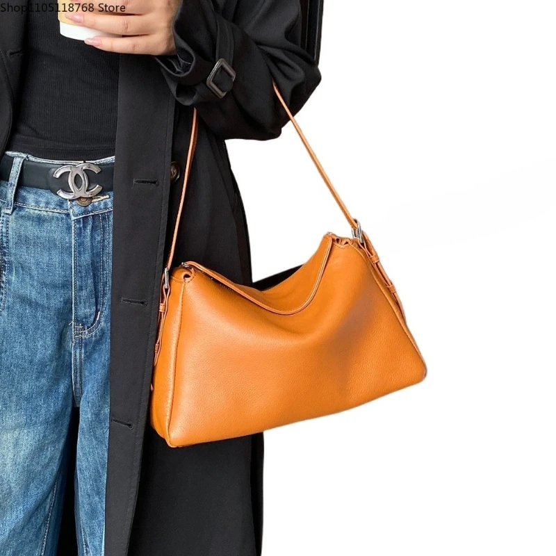 

Минималистичная сумка через плечо из натуральной кожи, женская роскошная модная сумка через плечо