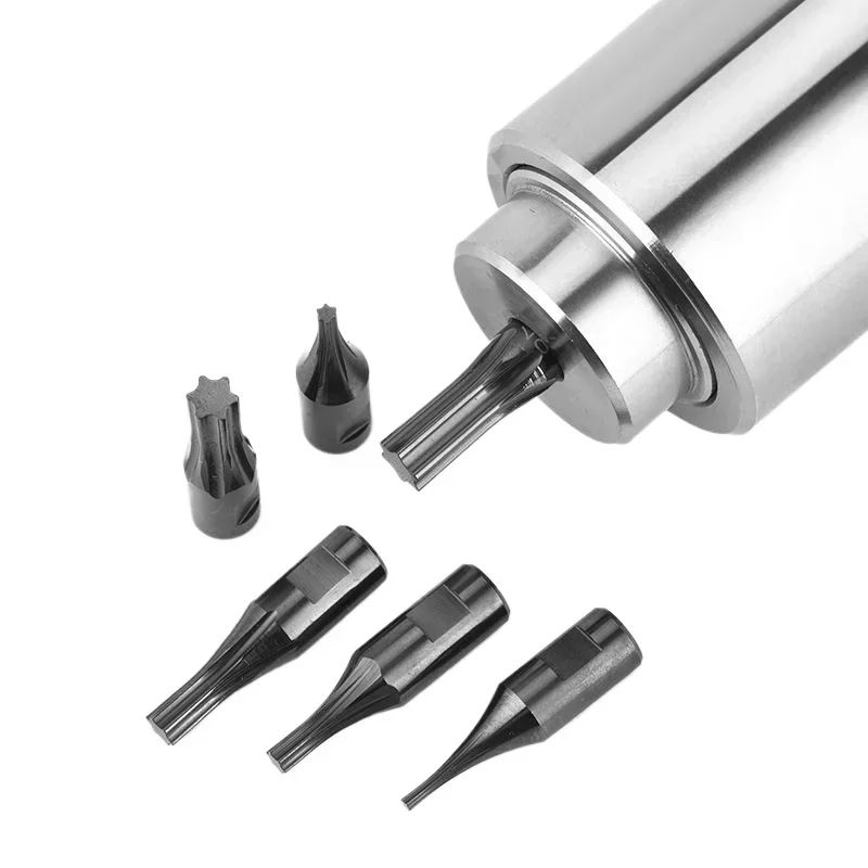 Customize Inner Hexagonal Punching Head Square Hole Inner Outer Spline Rotary Punching Accessories Stainless Steel Part