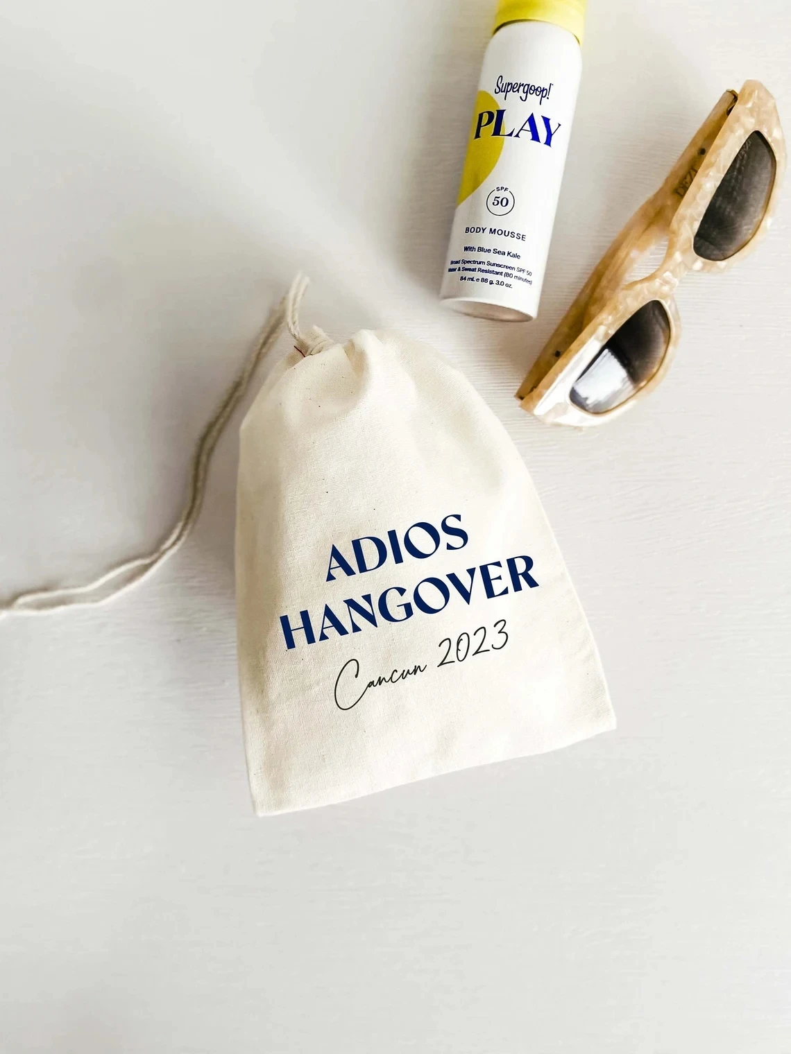 

20 Pcs Adios Hangover - Bachelorette Party - Hangover Kit Bags - Hangover Recovery Kit - Custom Gift - Mexico Survival Kit