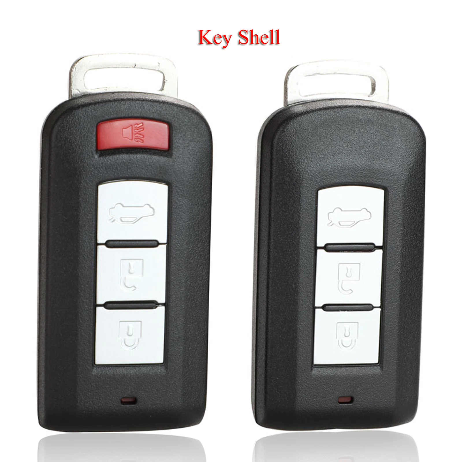 

jingyuqin Remote Car Key Card Shell For Mitsubishi ASX Outlander Sport Pajero Shogun Montero Lancer RVR 2/3/4Buttons Cover Case