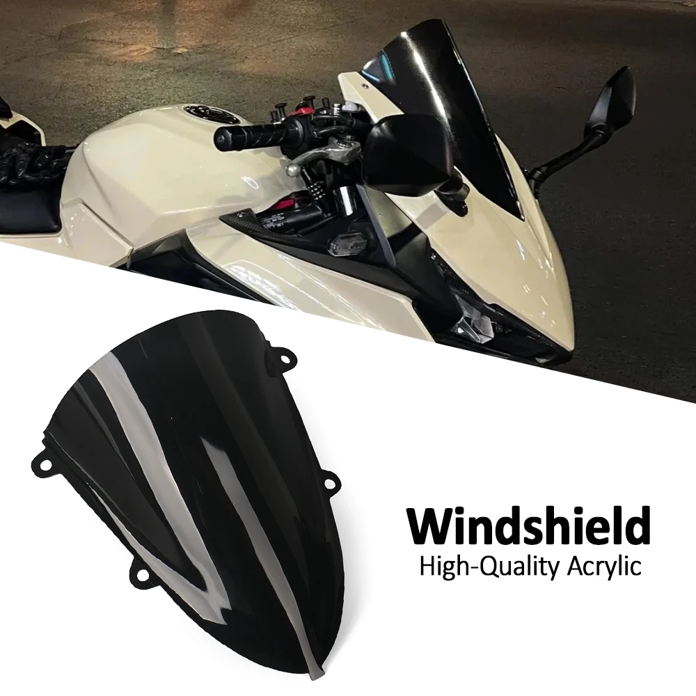 

For Honda CBR400R CBR500R 2019-2025 2024 CBR 400R 500R Accessories Windshield WindScreen Double Bubble CBR 400 R CBR 500 R