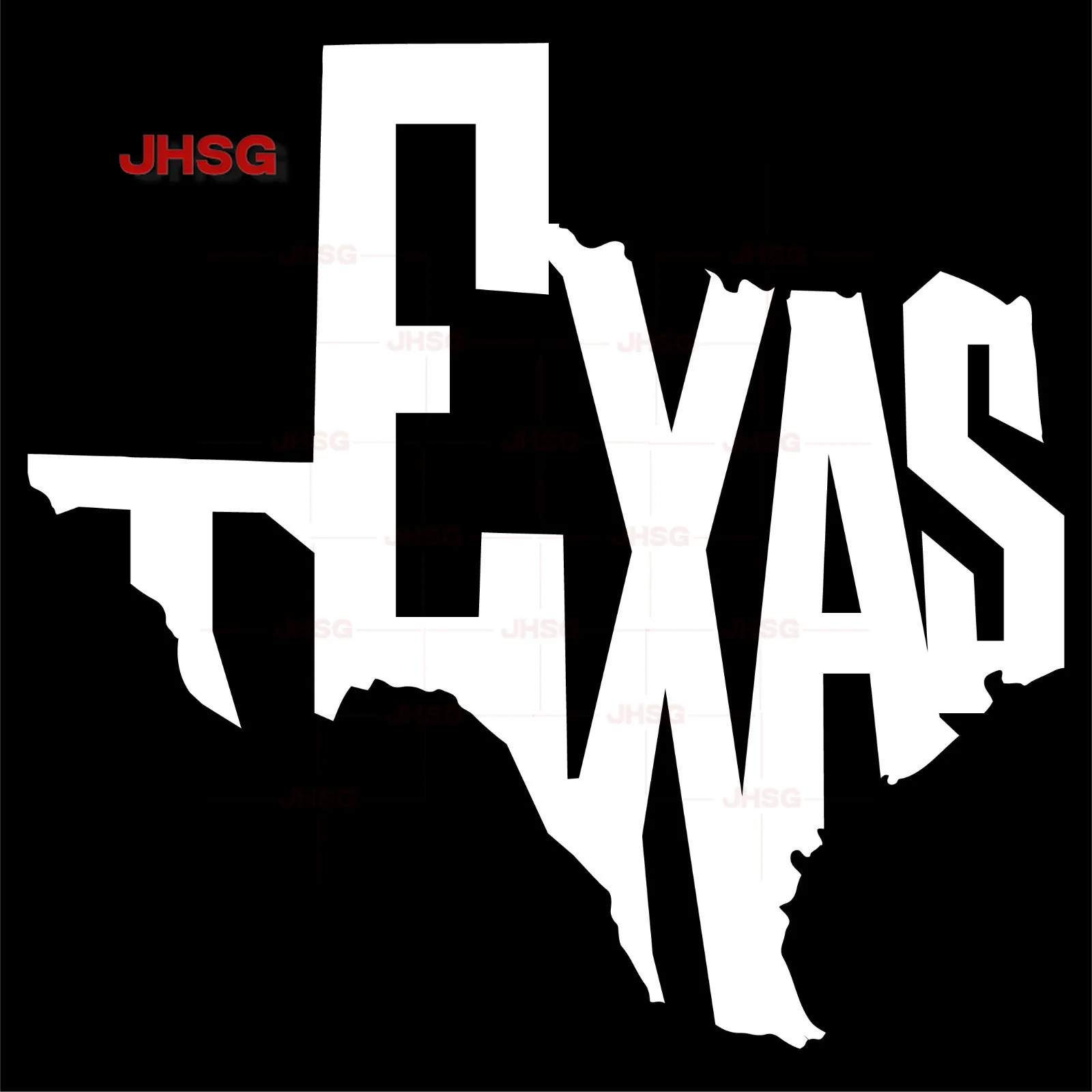 Texas Silhouette Vinyl Decal Car Window Laptop Sticker-