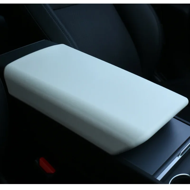 TPE Soft Armrest Cover Center Console Lid for Tesla Model 3/Y Stretchable Accessories