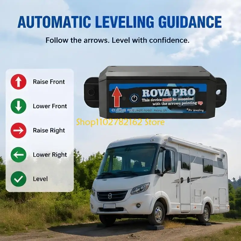 547B Electronic Vehicle Guidance Device for Leveling Procedure, Direction Display Trailer with ABS Housing for Uneven Ground