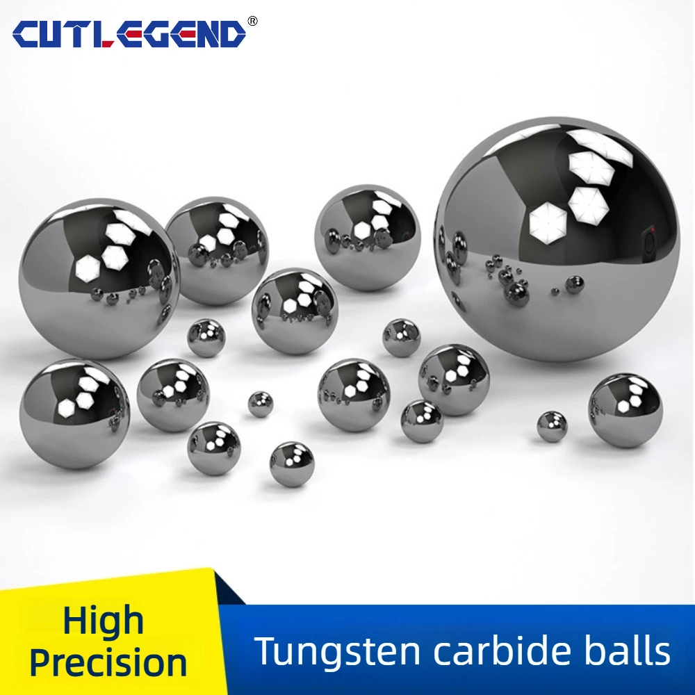 High Precision Tungsten Carbide Balls Tolerance ±0.001, Wear Resistant YG6X Alloy Balls for Sealing, Punching & Extrusion