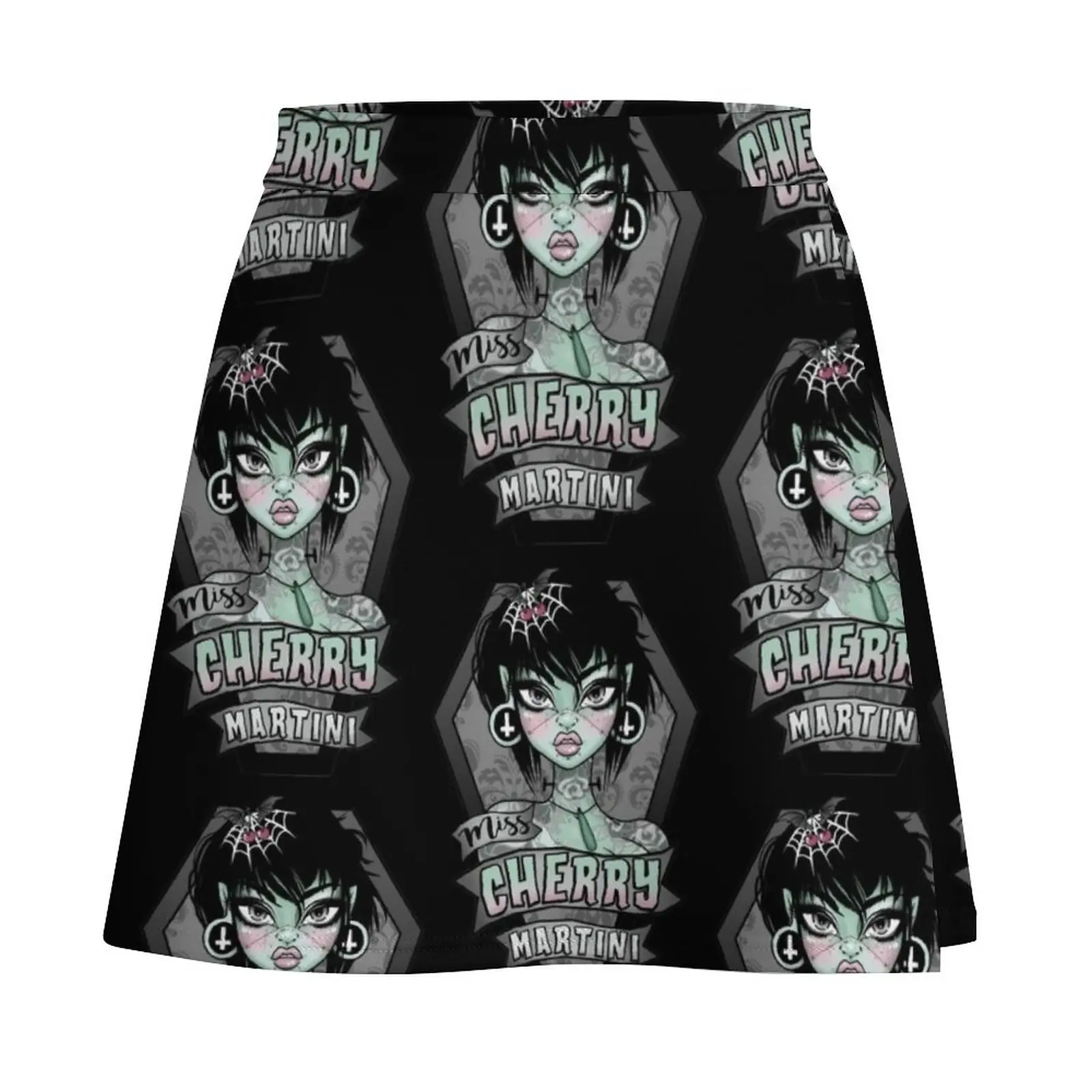 Miss Cherry Martini Mini Skirt korean style women clothing dresses for prom Mini Skirt