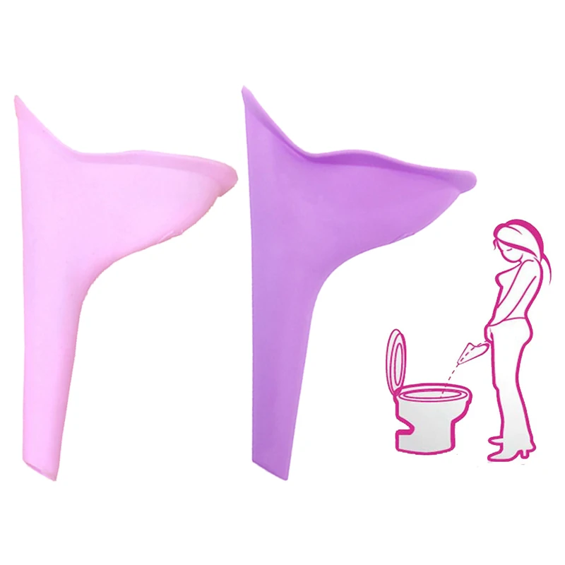 Silicone Female Pee Funnel Reusable Women Urinal Funnel Stand Up Urination Device for Dirty Public Toilets Outdoor Travel TMZ