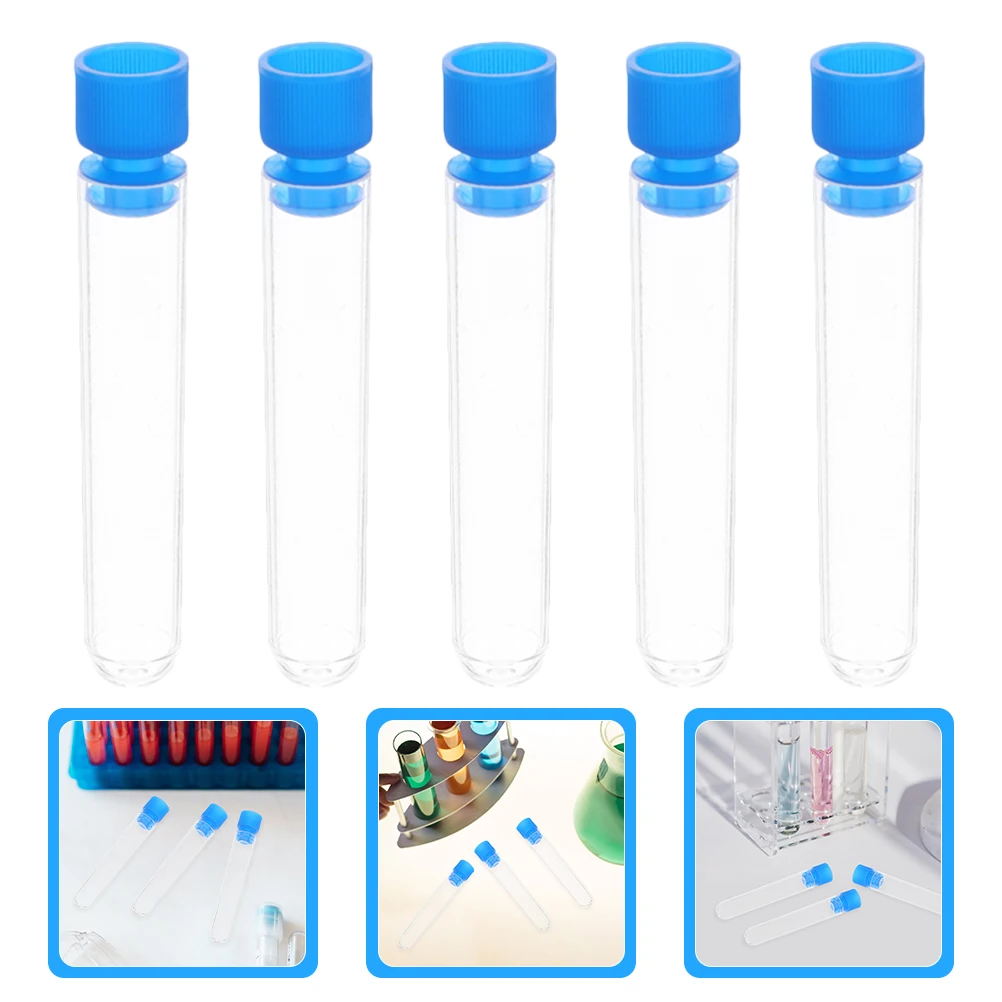 

10pcs 30ml Clear Test Tubes Kids Tubes Plastic Tube Clear Storage Experiment Test Tubes with Lids Tubes with Lids NEW 2025