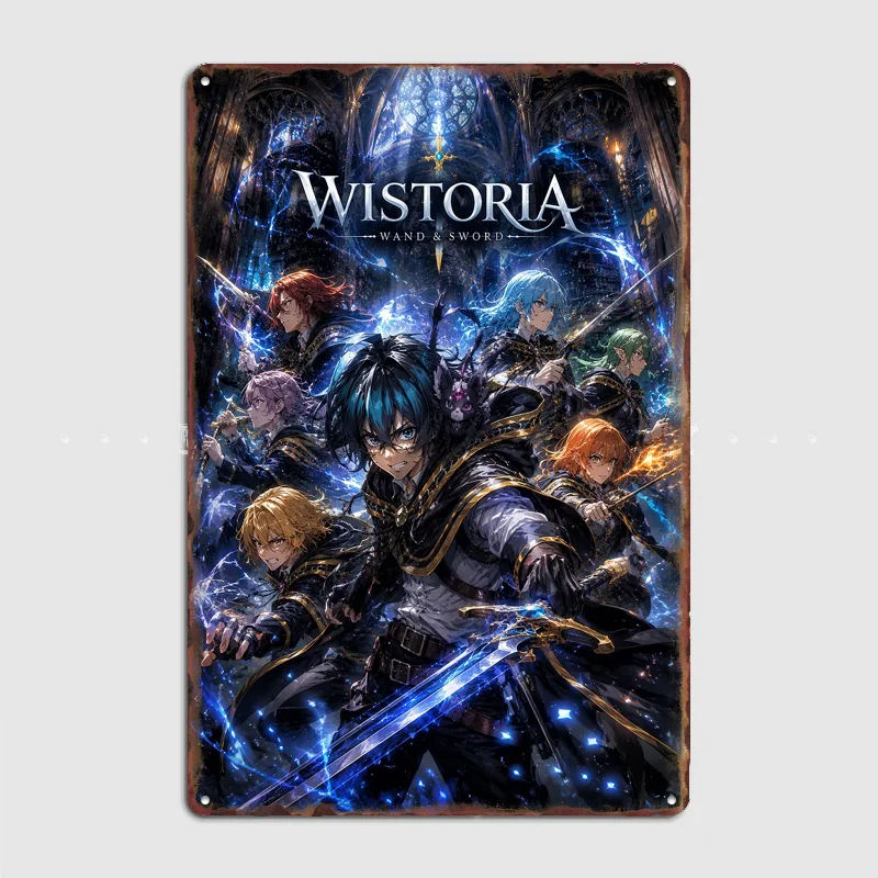 Wistoria: Wand and Sword Anime Poster Metal Sign Custom Bedroom Room Decor Home Wall Decor Posters Indoor Wall Decoration