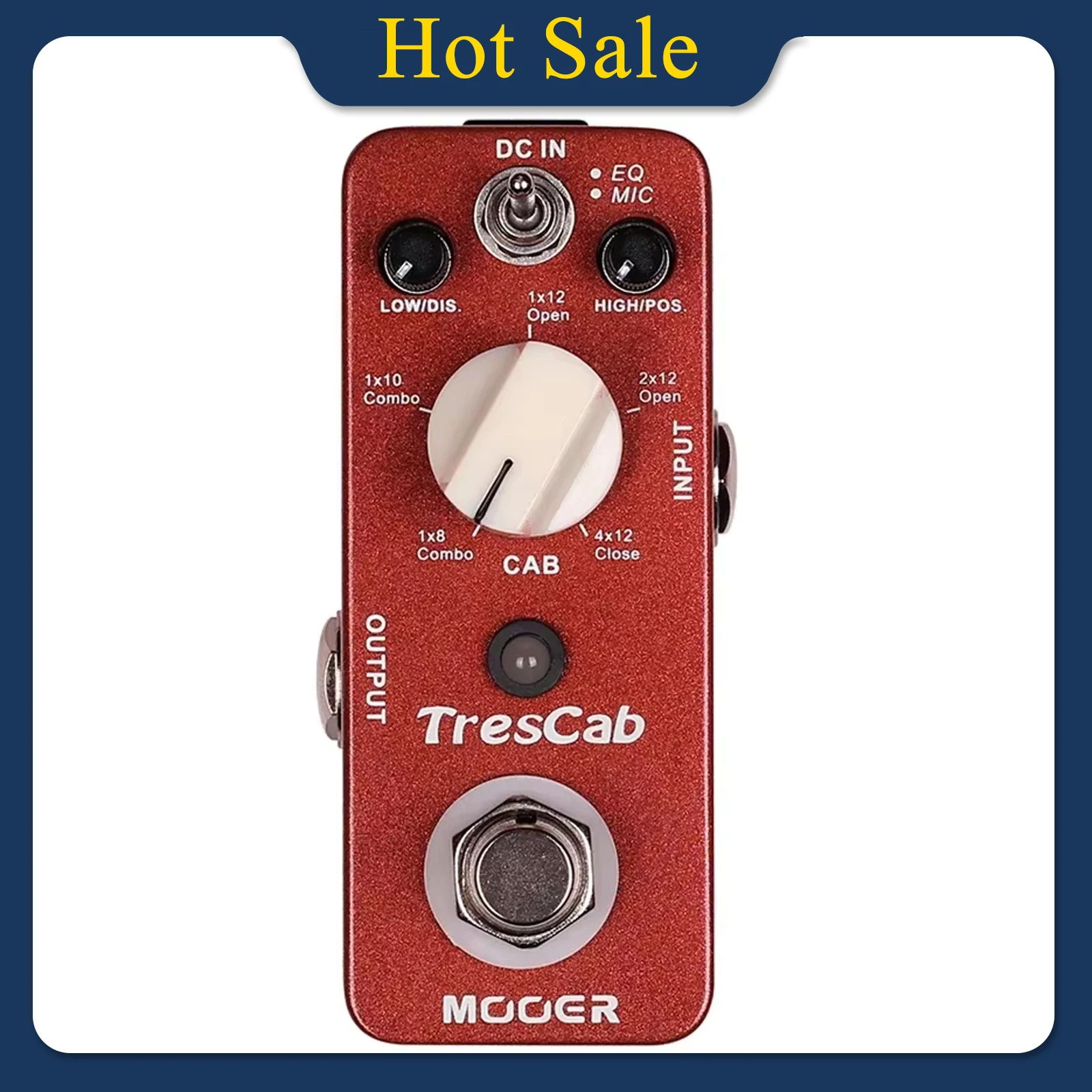 MOOER Trescab Electric Guitar Pedal Effects Digital Cabinet Simulation True Bypass Pedal Electric Guitar Accessories Parts