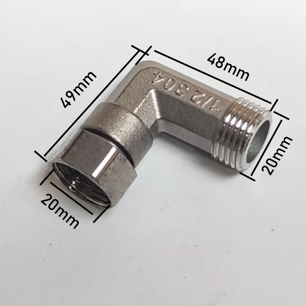 1/2" 3/4" BSP Female Male Thread Tee Type Reducing Stainless Steel Elbow Butt Joint Adapter Adapter Coupler Plumbing Fittings