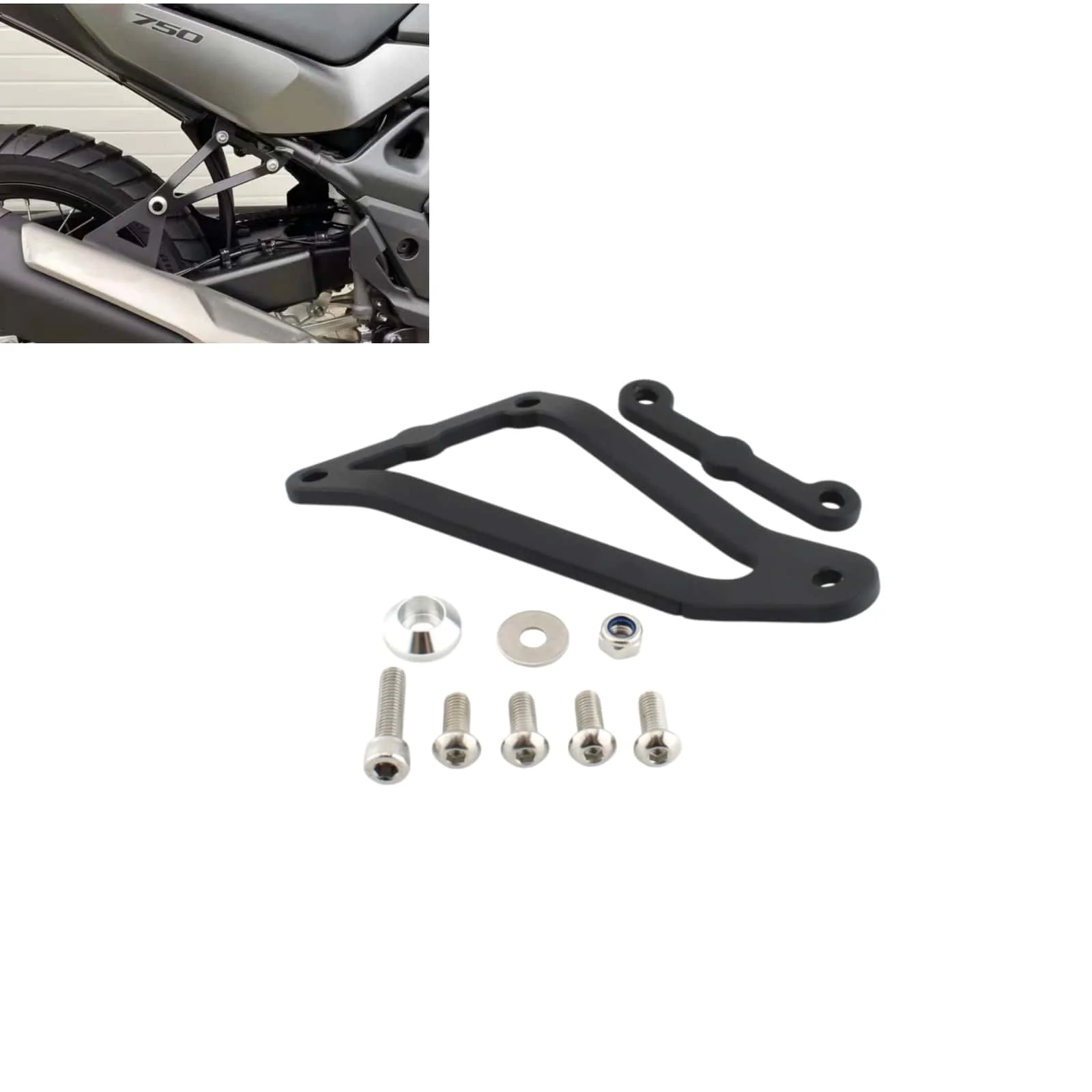 オートバイアルミ排気ハンガーホンダ-transalp750-xl750-transalp-2023-2024-cnc-ブラケットアクセサリー