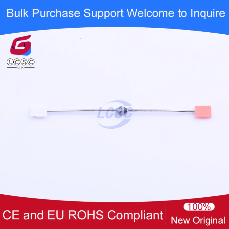 10Pcs/Original BYW56-TR Standard Avalanche Sinterglass Diode 900mV 1A 1kV 2A Through Hole SOD-57