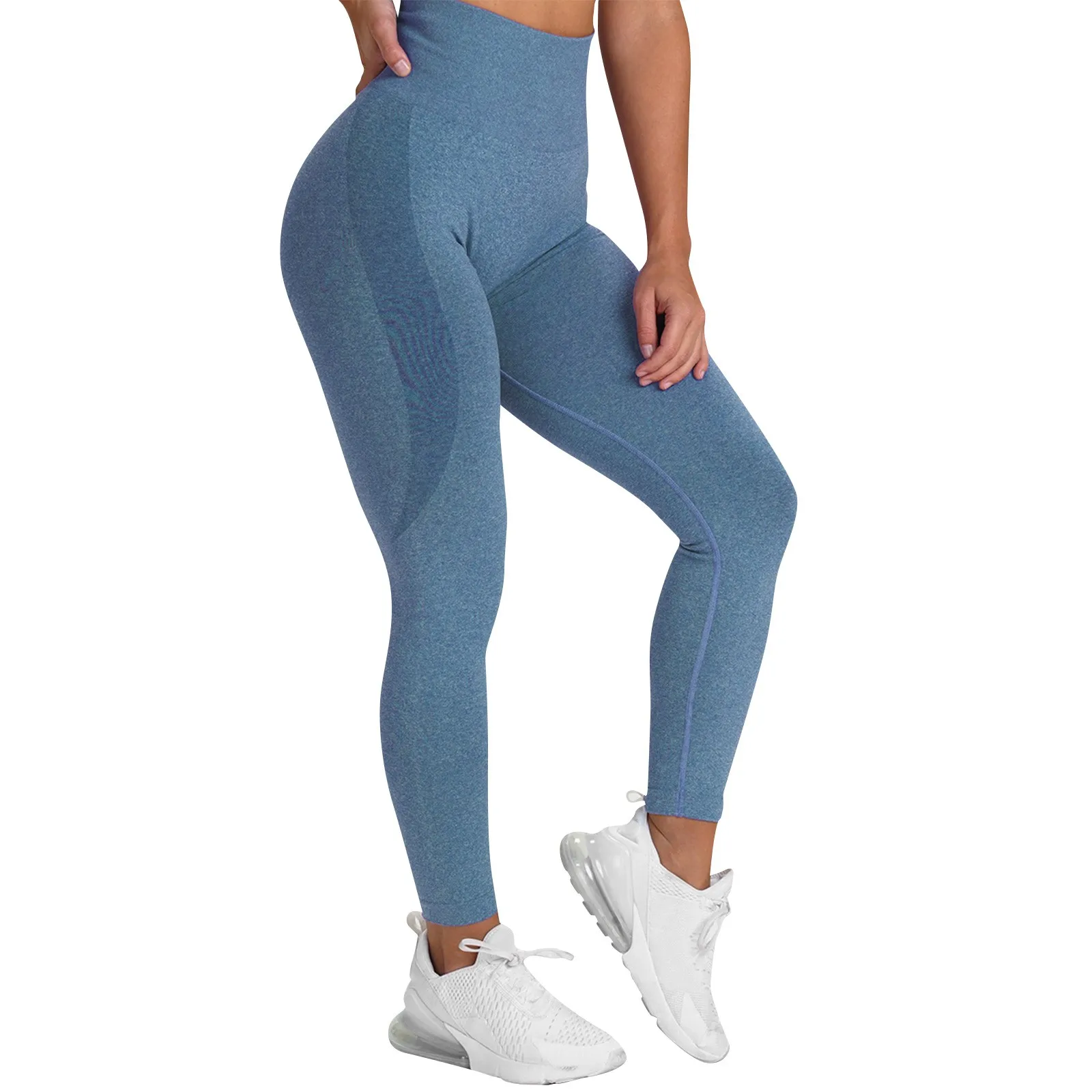 Women'S Hip Lifting Pants Leisure Solid Color Seamless Slim Fit Sports Leggings Daily Home Gym Yoga Fitness Running Pants