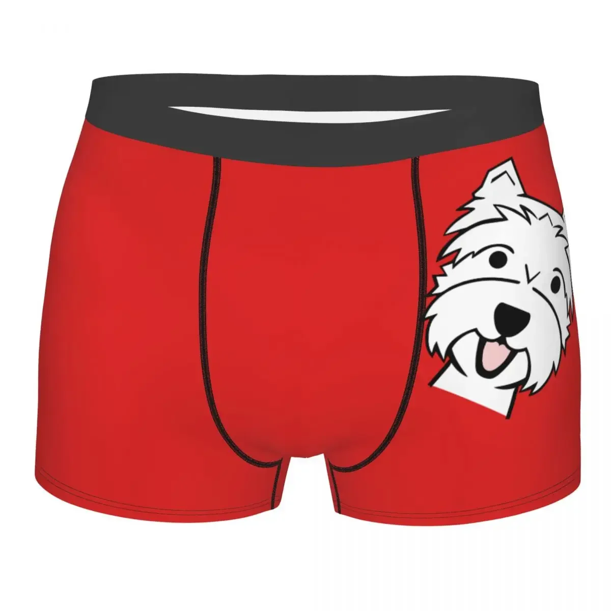 West Highland Terrier Boxer Shorts For Homme 3D Print Westie Dog Underwear Panties Briefs Breathable Underpants