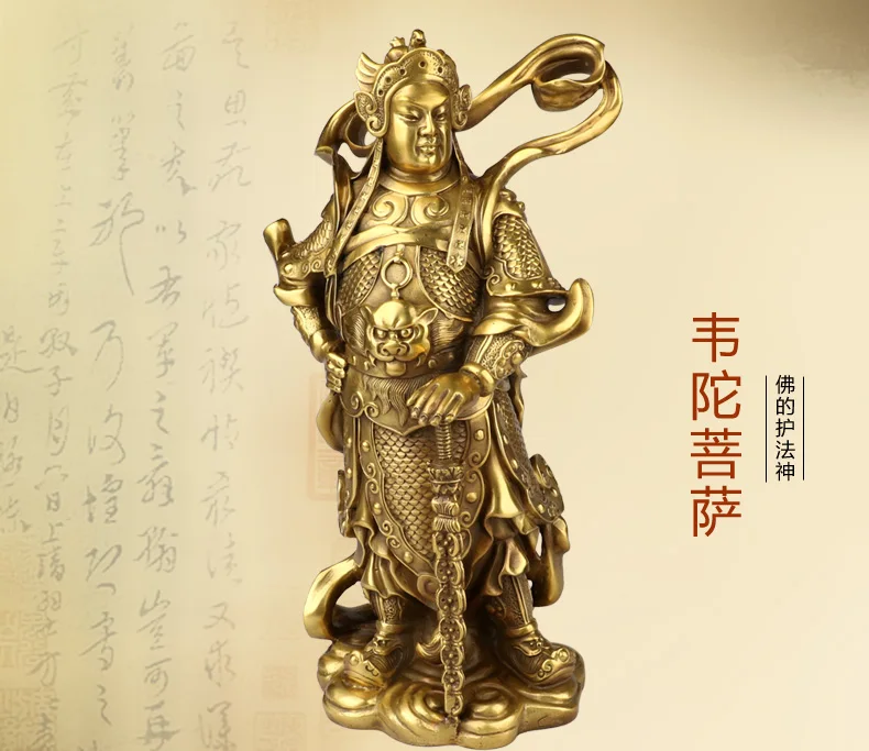 TOP GOOD A pair CAI SHEN -Bring in wealth GOOD LUCK HOME office TOP Money Drawing  Mascot # Mammon FENG SHUI Brass statue