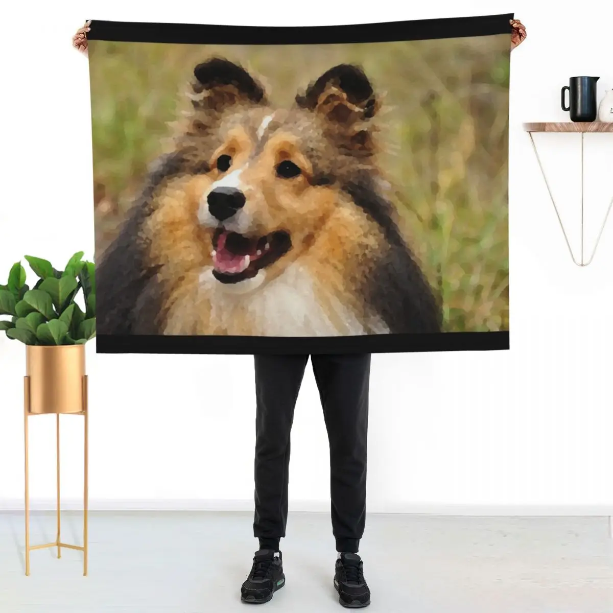 Sheltie in the Nature Throw Blanket anime Beach Luxury Throw Custom for winter funny gift Blankets