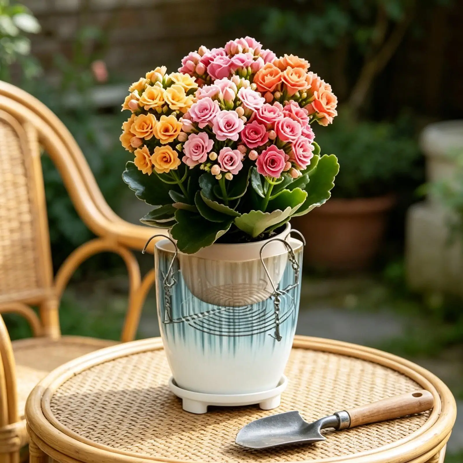 Adjustable Plant Riser With 4 Hooks Vase Elevator Lift Filler Adjustable Plant Risers For Inside Pot For Inside Outside Indoor