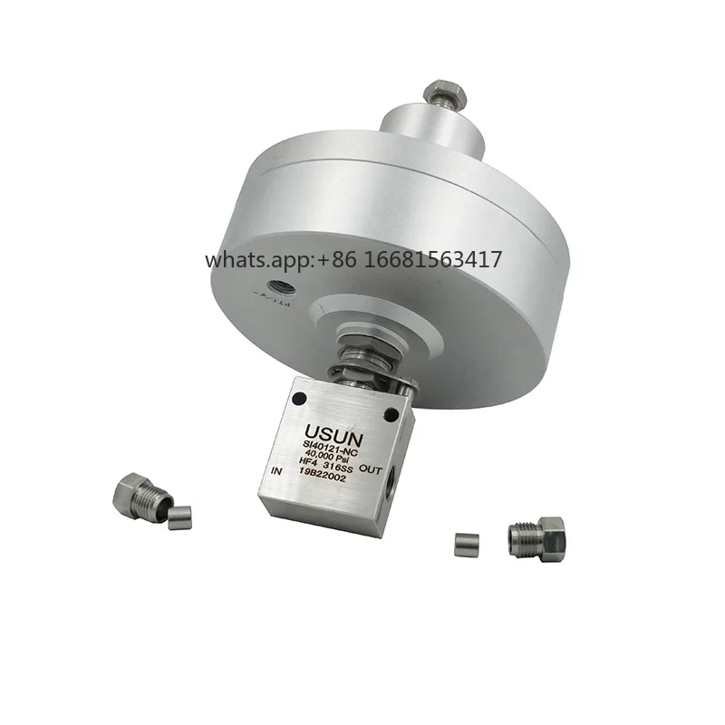 

Usun Brand Model: SI30121 Type 1/4'' Normally Closed High Pressure Pneumatic Control Valve For Burst Test Bench