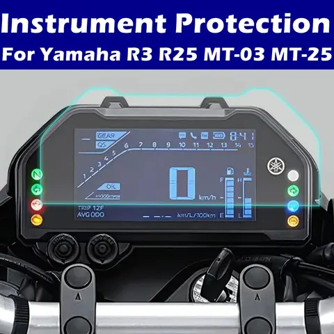 MT-03 MT-25 इंस्ट्रूमेंट फिल्म डैशबोर्ड स्क्रीन प्रोटेक्टर यामाहा MT03 MT25 MT 03 25 R3 R25 क्लस्टर स्क्रीन स्क्रैच प्रोटेक्शन के लिए 10 best sales एमटी 03 सहायक उपकरण - №3