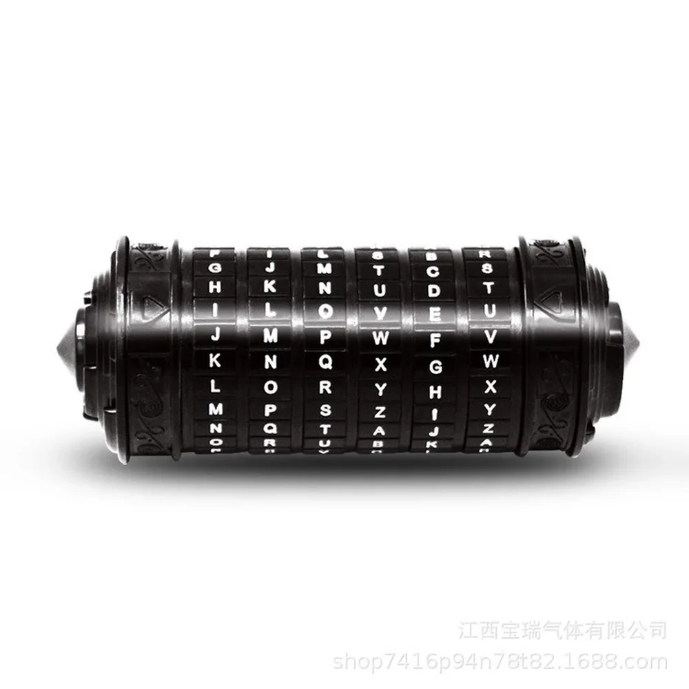 Leonardo Da Vinci Code Locks Metal Cryptex Locks Wedding Gifts Valentine's Day Gifts Letter Rings Password Escape Chamber Props
