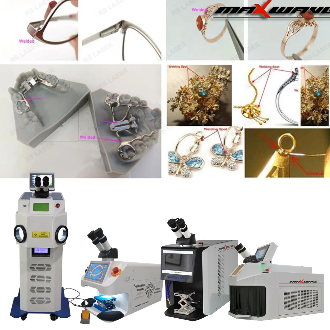 Mini Laser spot welding machine QCW spot welder Micro laser beam for precise jewelry welding for Nickel Titanium Stainless Steel