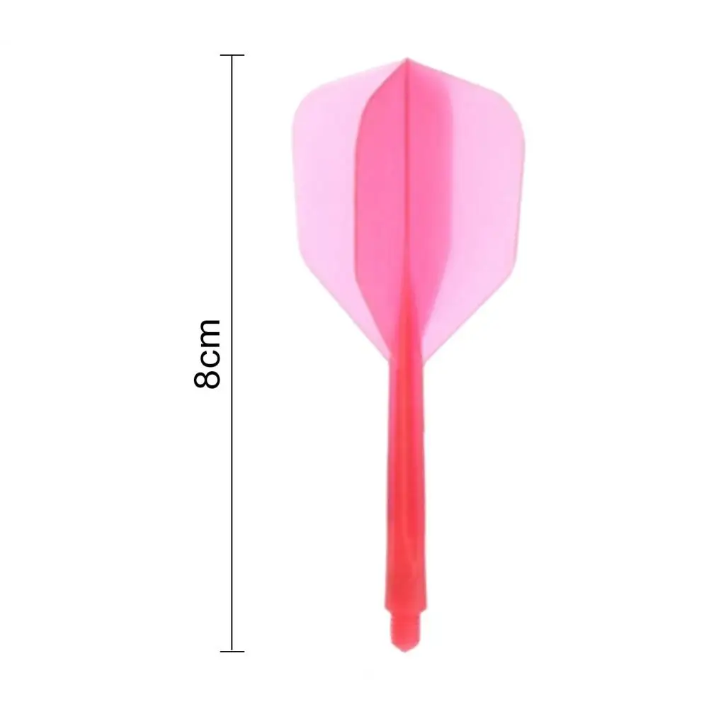 Dart Tail Set Accurate Flying Dart 6pcs Transparent Plastic Dart Shafts Flights Set Professional Precise Flying for Indoor