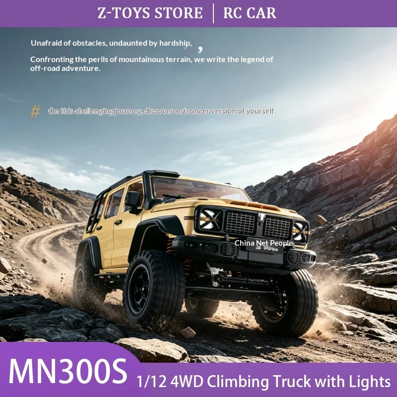 New MN MODEL MN 300S 1:12 RC Crawler Car Full Scale Remote Control Off Road Truck With LED Light Upgradeable Hobby Model