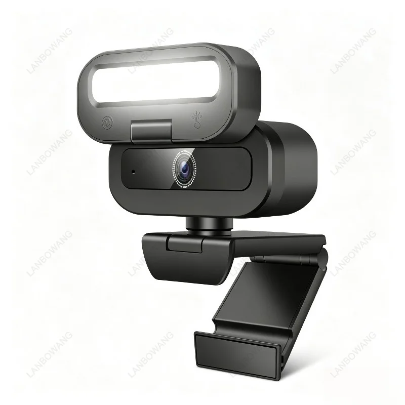 B18 4K Webcam With Fill Light USB Computer Camera For Live Streaming Video Conference Online Meeting