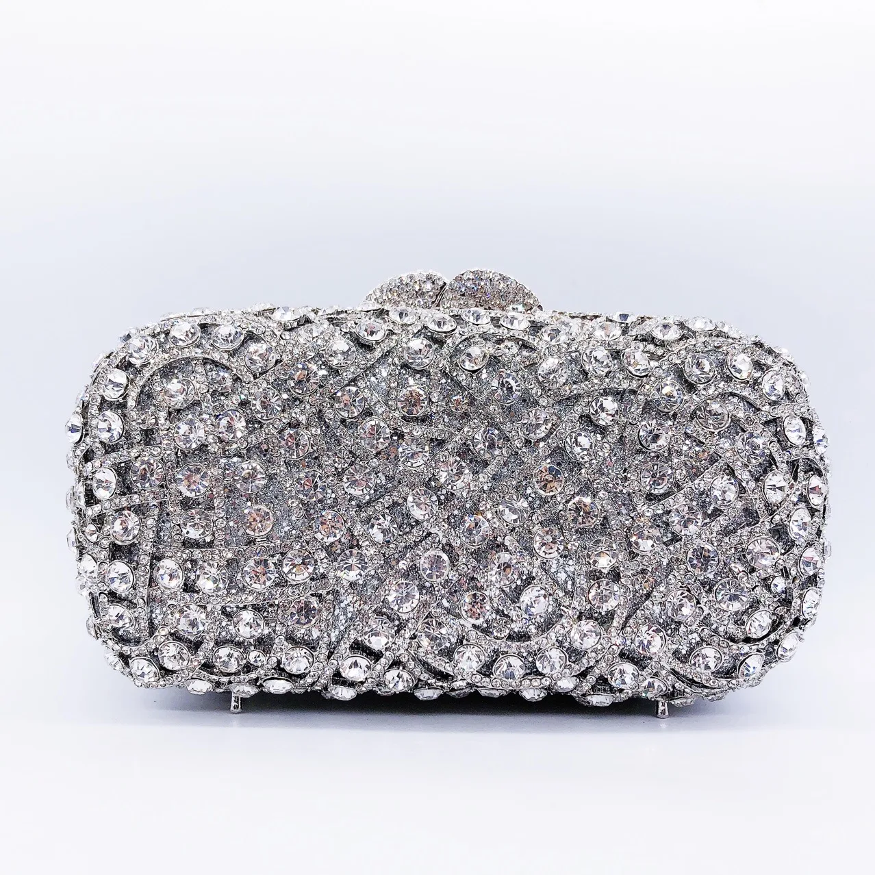 Women Hollow Out Diamond Evening Bag Wedding Party Banquet Bag Crystal Clutch Bag Rhinestone Dress Bag Luxury Designer Handbags