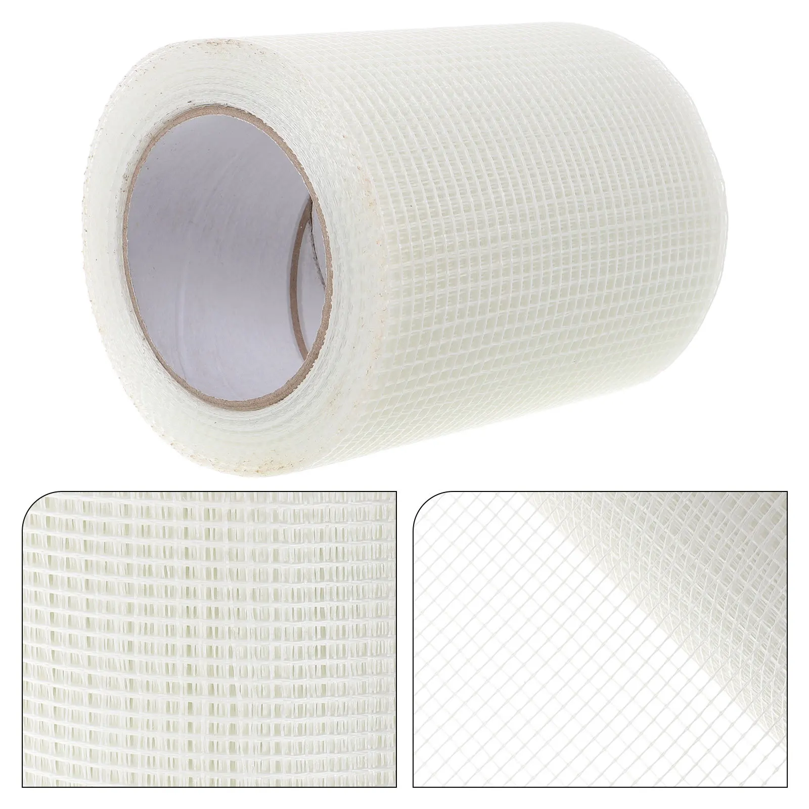 

1 Roll Fiberglass Mesh Tape Self Adhesive Drywall Repair Tape for Wall Cracks Gap Fixing Interior Exterior Use High Density