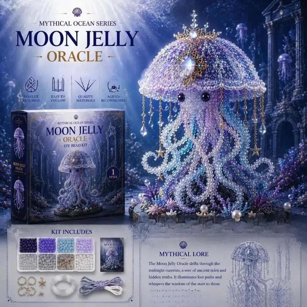 3D Design Ocean Animals Beaded Kits Handmade Beginner Friendly Marine Animal Bead Set Bead Craftsmanship Material Package