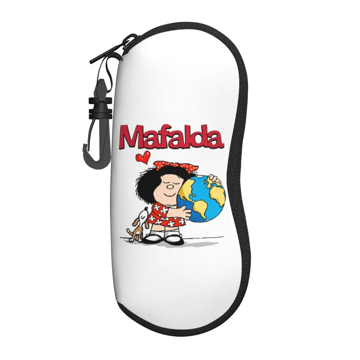 

Оригинальные очки Mafalda World And Her щенок, очки для мужчин и женщин, мягкие комиксные Мультяшные солнцезащитные очки Quino, защитная коробка