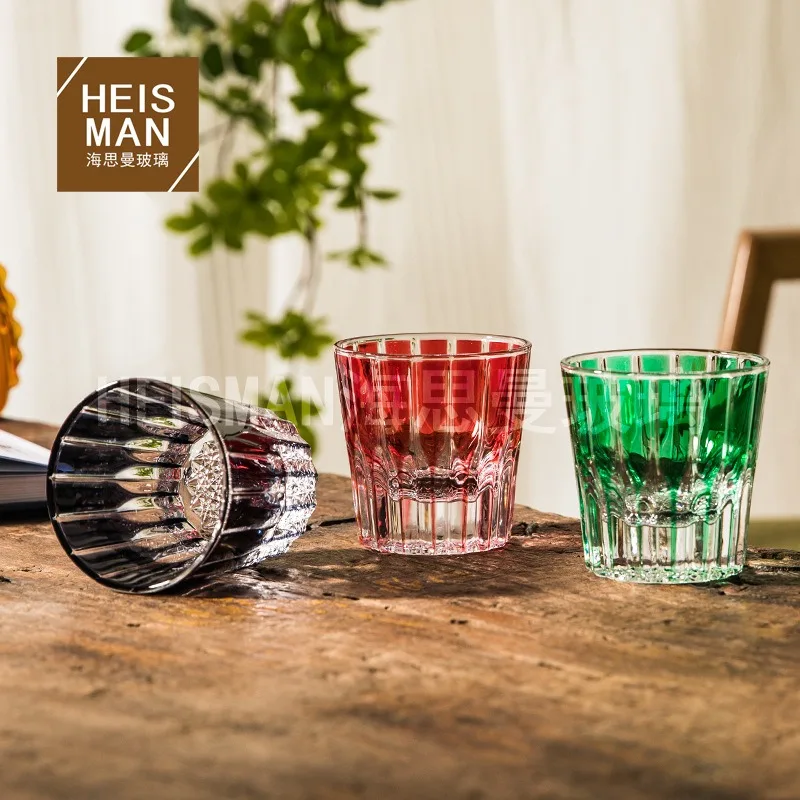 Good-looking Colored Glass Crystal Wine Glass Shot Glass Ins Asterism Water Cup Whiskey Cup