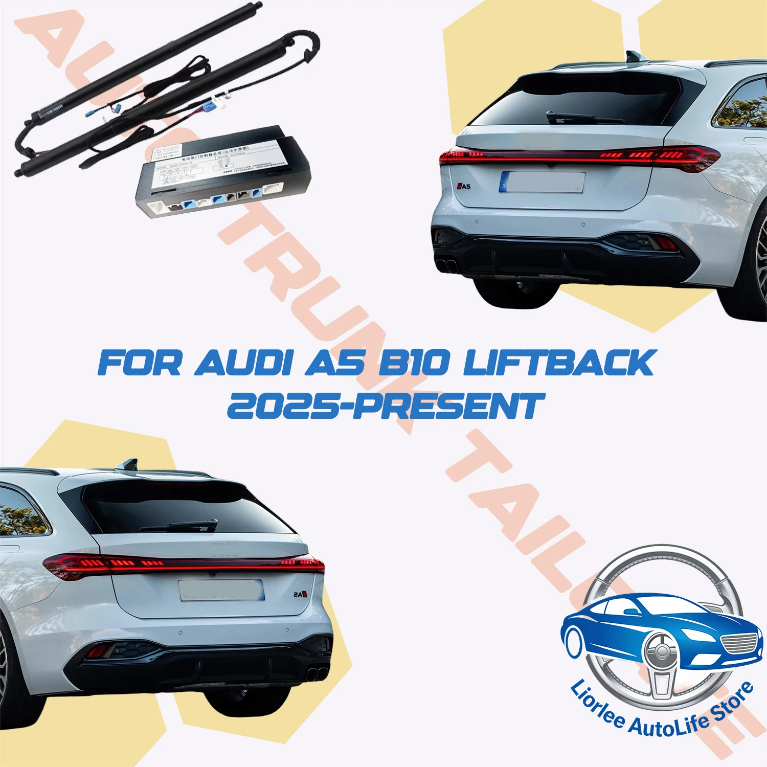 

Электропривод багажника для Audi A5 B10 (2025-н.в.), автоматический доводчик задней двери, электропривод крышки багажника