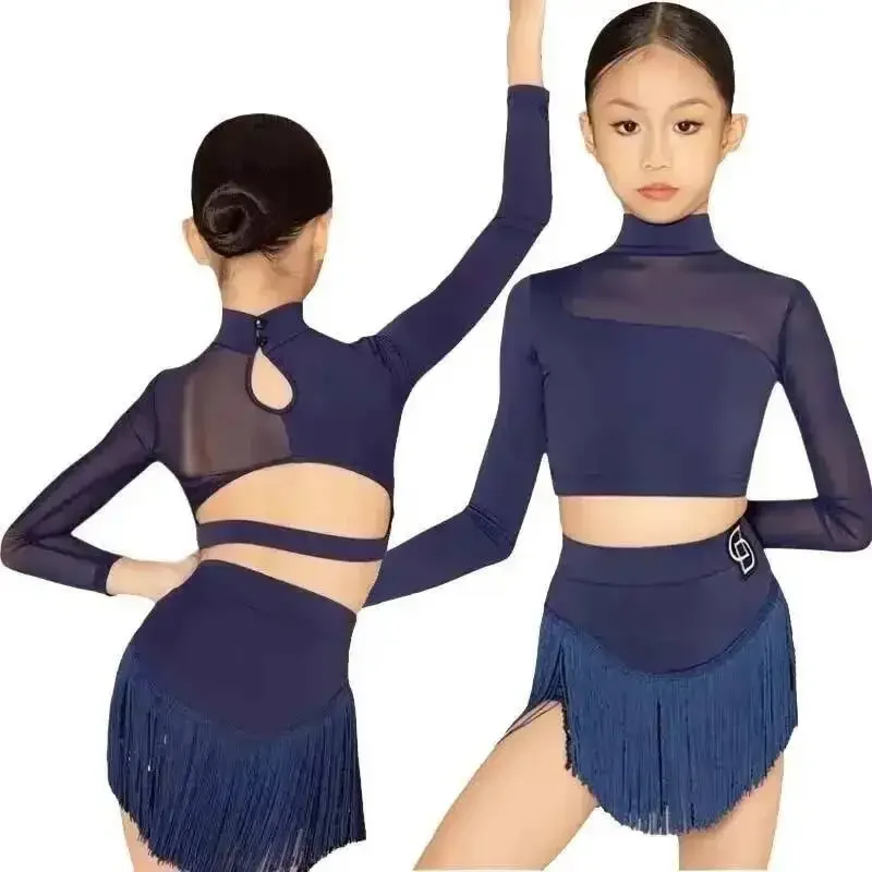 costume-de-danse-en-ligne-vetements-de-pratique-de-la-danse-cha-robe-de-danse-latine-pour-enfants-ensemble-jupe-a-franges-et-pompons-a-manches-longues-pour-filles