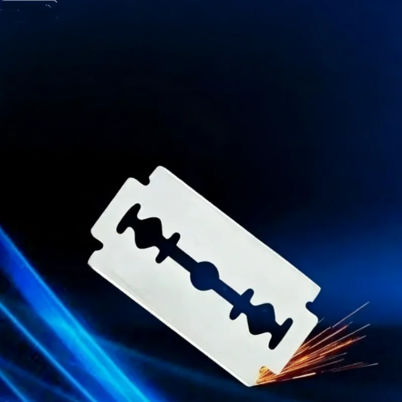 

50 шт. сменных лезвий для бритвы из нержавеющей стали, классические двусторонние лезвия для ручной бритвы, инструменты для парикмахерских и барбершопов