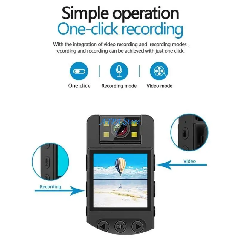 

Инфракрасная камера U13C, небольшой цифровой видеорегистратор, полицейская миниатюрная видеокамера Bodycam