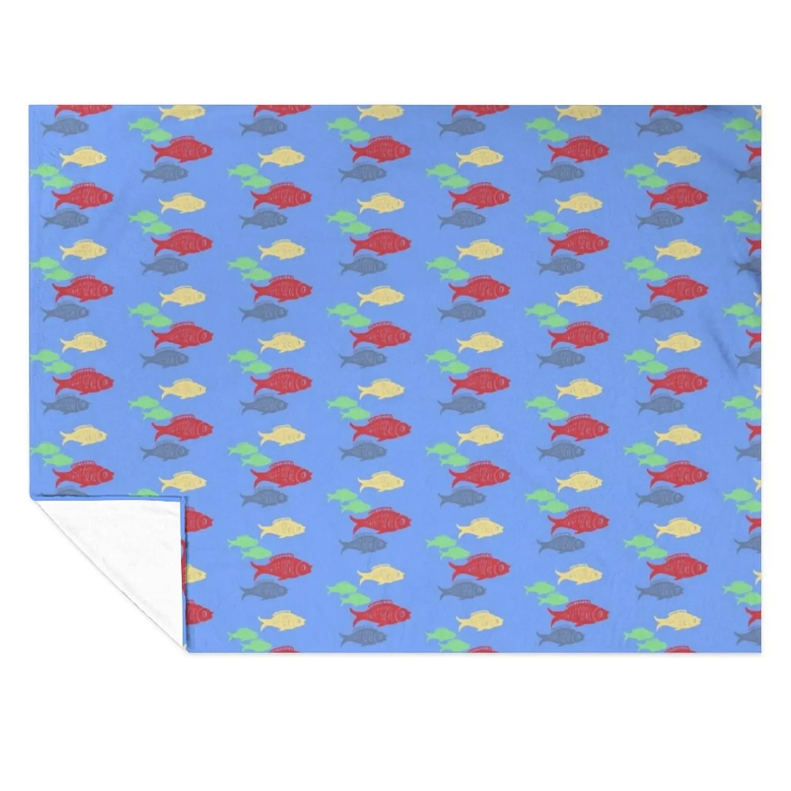 

One Fish, Two Fish, Red Fish, Blue Fish Throw Blanket Vintage Nap for sofa Decorative Sofas Blankets