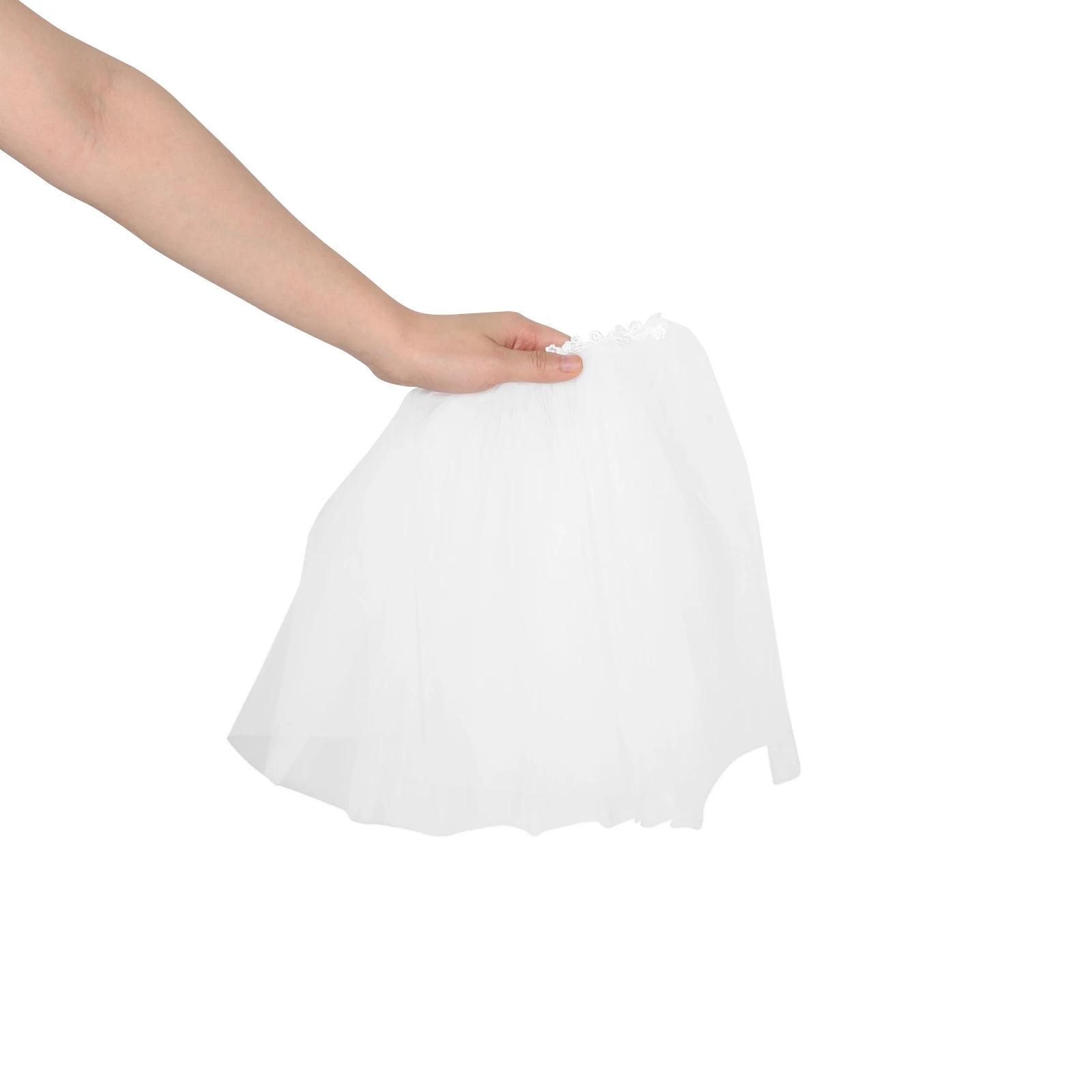 

Bridal Shawl Costume Prom Accessory Wedding Cape Tulle Sleeves Dress Detachable