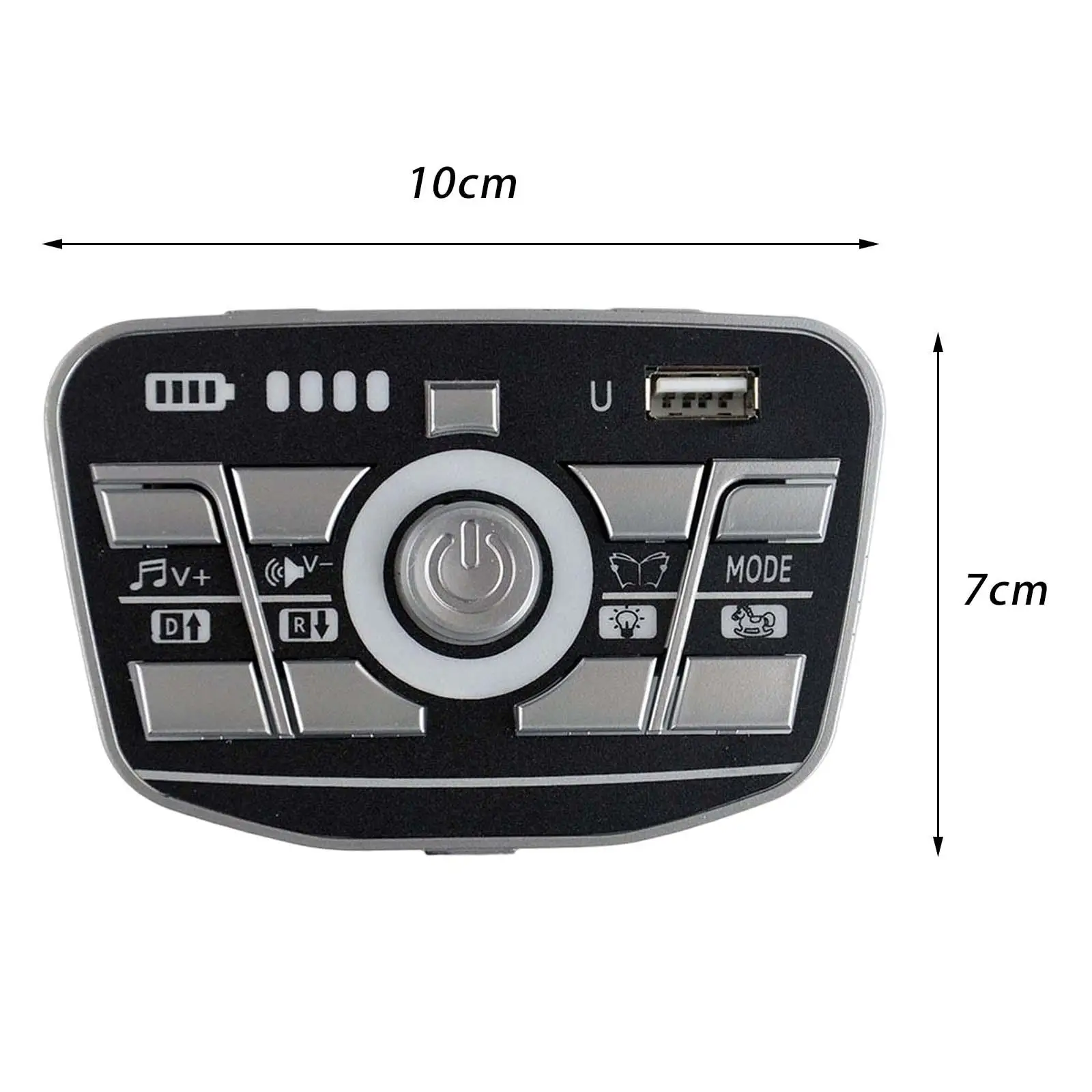 Baby Toy Car Music Control Board with Power Display for Children Electric Vehicle Easy Install Accessory
