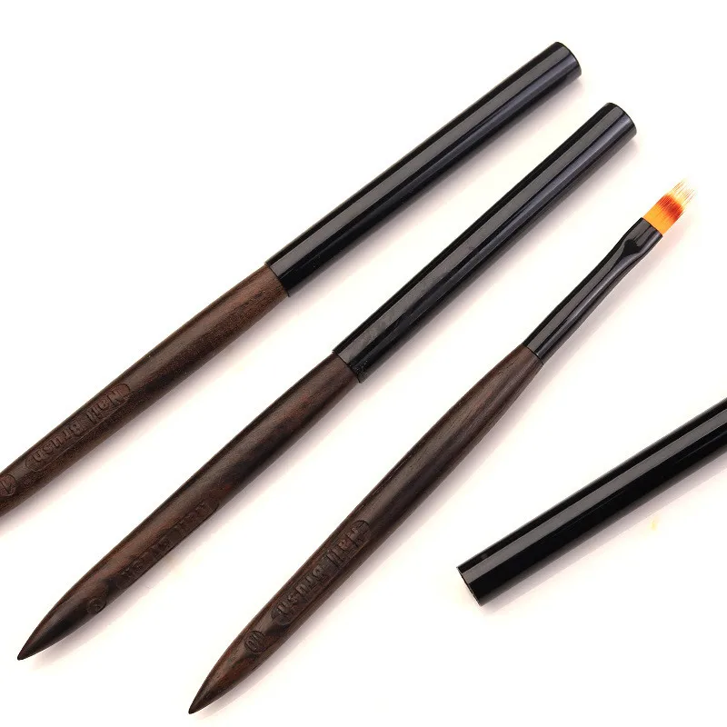 12Style Nail Drawing Brushes For Manicure Lines Painting Gradient UV GEL Extension Builder Drawing Pen Sandalwood